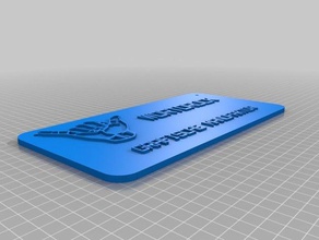 meu personalizados improvedsign wortdruck sinais logotipos 3d print model - Mito3D