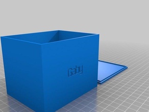gaby box i contenitori personalizzato 3d print model - Mito3D