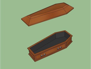 coffin removable lid other 3d print model - Mito3D