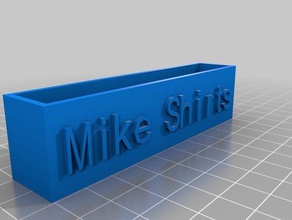 mike shirt office personalizzato 3d print model - Mito3D