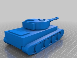 tiger vehículos tanque ww2 3d print model - Mito3D