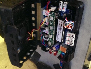 flip top caixa eletrônico montagem de ventilador solidoodle 2 3 d a impressora partes 3d print model - Mito3D