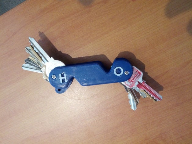 swiss key ring organization army knife compact convenient keyring keys tidy 3D print model - Mito3D