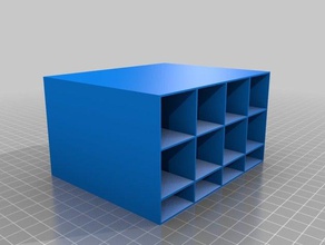 customized mini storage rack v16 containers 3d print model - Mito3D