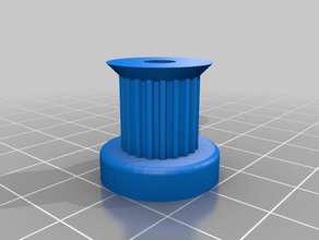 gt2 pulley 20th 3d printer parts customized 3d print model - Mito3D