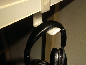 headset hook non-slip mat office everylittlething 3d print model - Mito3D
