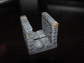 openforge stone dungeon corridor toy game accessories dnd tiles miniatures pathfinder rpg tabletop terrain 3d print model - Mito3D