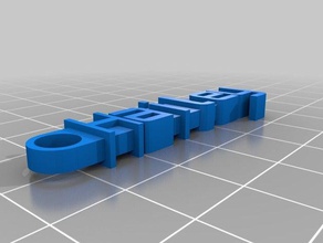 hailey nome organização personalizado 3d print model - Mito3D