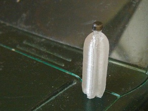 bottiglia di plastica modello cibo bevanda 3d openscad 3d print model - Mito3D