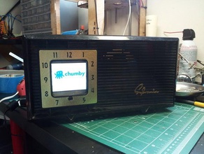 vintage chumby clock radio office 3d print model - Mito3D