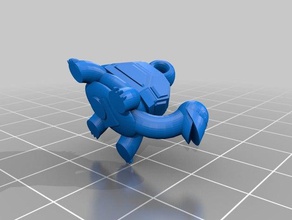 portachiavi tartaruga catena 3d stampa 3d print model - Mito3D