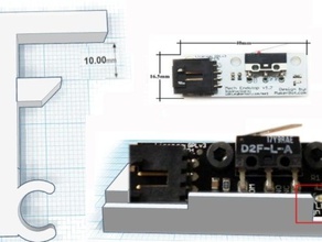 pcb mech v12 destek prusa i3 10mm çerçeve endstop açtı 3d yazıcı parçaları 3d print model - Mito3D