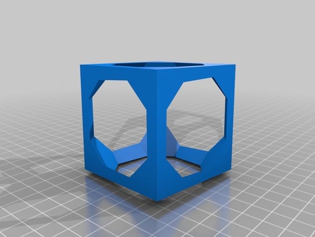 hollow cube 3d printing 3D print model - Mito3D