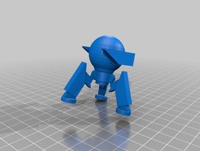 tri-leg mech 3d printing 3d print model - Mito3D