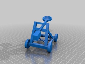catapulta 3d impresión 3d print model - Mito3D