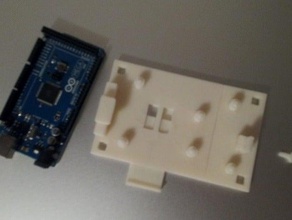 arduino mega 2560 r3 Platte tool Inhaber - Boxen cover mount Teil Schutz in der Robotik supportless 3d print model - Mito3D