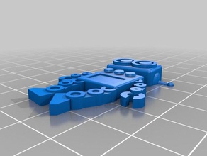 ricardo robot keychain keychains customized 3d print model - Mito3D