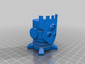 pieza de ajedrez - torre 3d impresión 3d print model - Mito3D