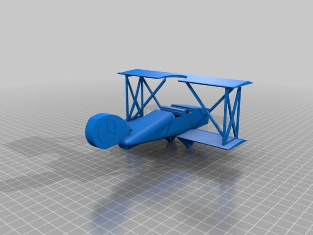 biplano vuoto v1 veicoli 3D print model - Mito3D
