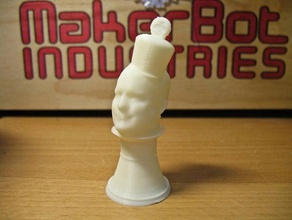 rei scott xadrez a cabeça mashup reconstructme scan 3d print model - Mito3D