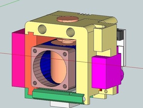 e3d bowden montage de servo l'imprimante pièces 3d print model - Mito3D