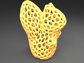 second squirrel voronoi-style other 3d print model - Mito3D