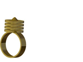 gold-ring Schmuck 3d print model - Mito3D