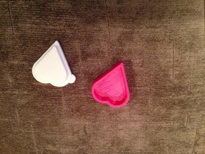 piccolo di san valentino a forma cuore scatola scatto sul coperchio moda 3d print model - Mito3D