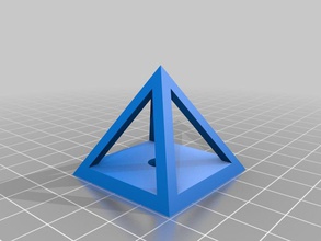 calibración de la pirámide 8 mm agujero 3d impresión pruebas 3d print model - Mito3D