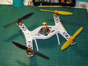 folding miniquad kkmulticntroller flight controller rc vehicles 3d print model - Mito3D
