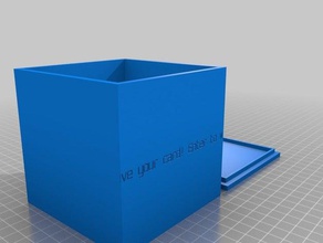 kutu kazanmak girin kaplar özelleştirilmiş 3d print model - Mito3D