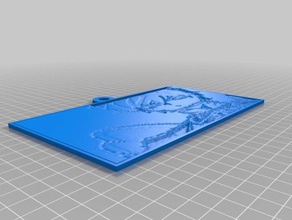 elsword raven 2d art customized 3d print model - Mito3D