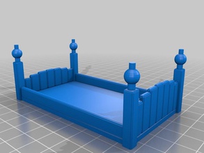 bunk bed model furniture dollhouse doll house toys 3d print model - Mito3D