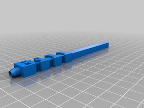 bollette retrò font di word penna art personalizzato 3d print model - Mito3D