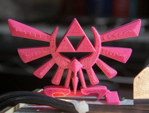 crest hyrule mantlepiece signs logos triforce zelda 3d print model - Mito3D