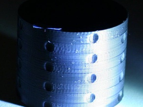 los hoyuelos de la prueba cilindro 3d impresión pruebas personalizador 3d print model - Mito3D