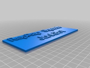 reprap squads junkbot name badge other customized 3d print model - Mito3D