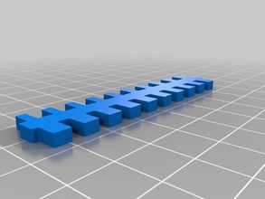 amf de calibración la impresora peine 3d accesorios fff geometría modelo prueba ultimaker útil 3d print model - Mito3D