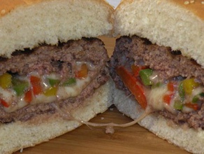 peluche burger appuyez sur juicy lucy maker cuisine manger 3d print model - Mito3D