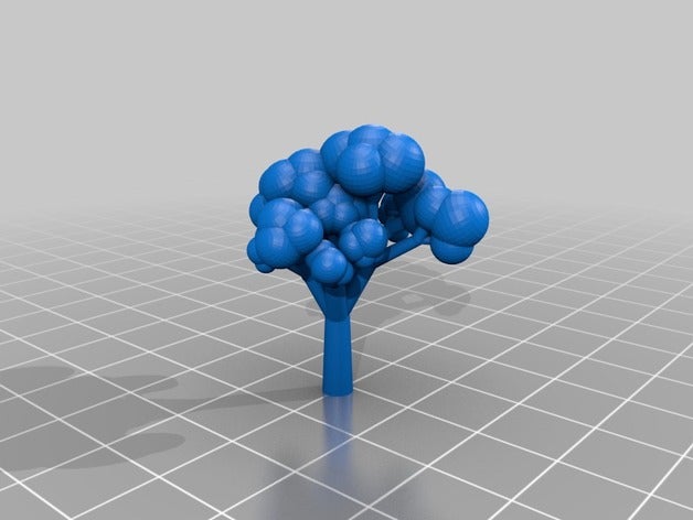 aléatoire récursive de l'arbre la biologie personnalisé 3D print model - Mito3D