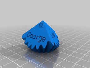 mon personnalisés grande vitesse george18 15 interactifs l'art 3d print model - Mito3D