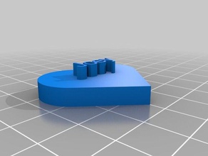 joey heart customized 3d print model - Mito3D