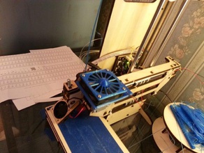 printrbot simple extruder fan mount 60mm 3d printer parts 3d print model - Mito3D