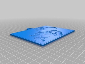 yoshi lithopanhe 2d a arte personalizado 3d print model - Mito3D