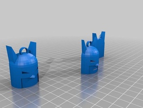 batman charm accessories 3d print model - Mito3D