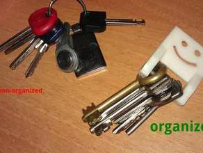 organized keys holder keychains 3d print model - Mito3D