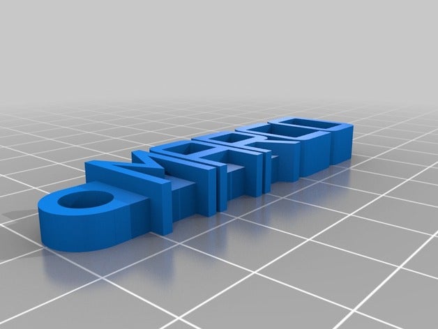 marco keychain organization customized 3D print model - Mito3D