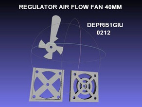 40 mm fan air flow regulator 3d printer extruders 3d print model - Mito3D