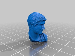 marble bust emperor hadrian scans replicas 3d print model - Mito3D