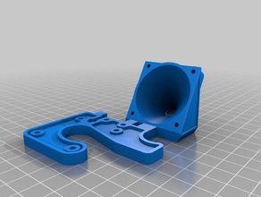 printrbot jr v2 40 mm lato montaggio per ventola condotto 3d la stampante parti 3d print model - Mito3D